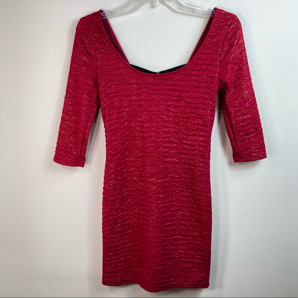 Metallic Dress Pink Size S